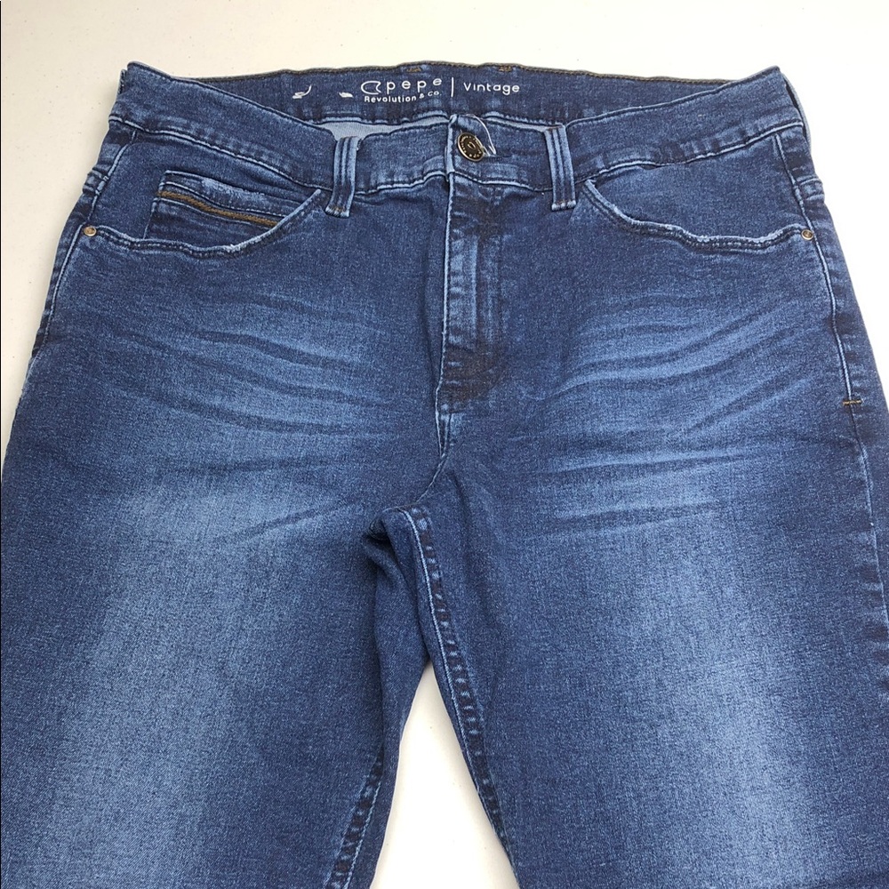 Pepe Jeans Men's Deep Blue Slim Fit Jeans